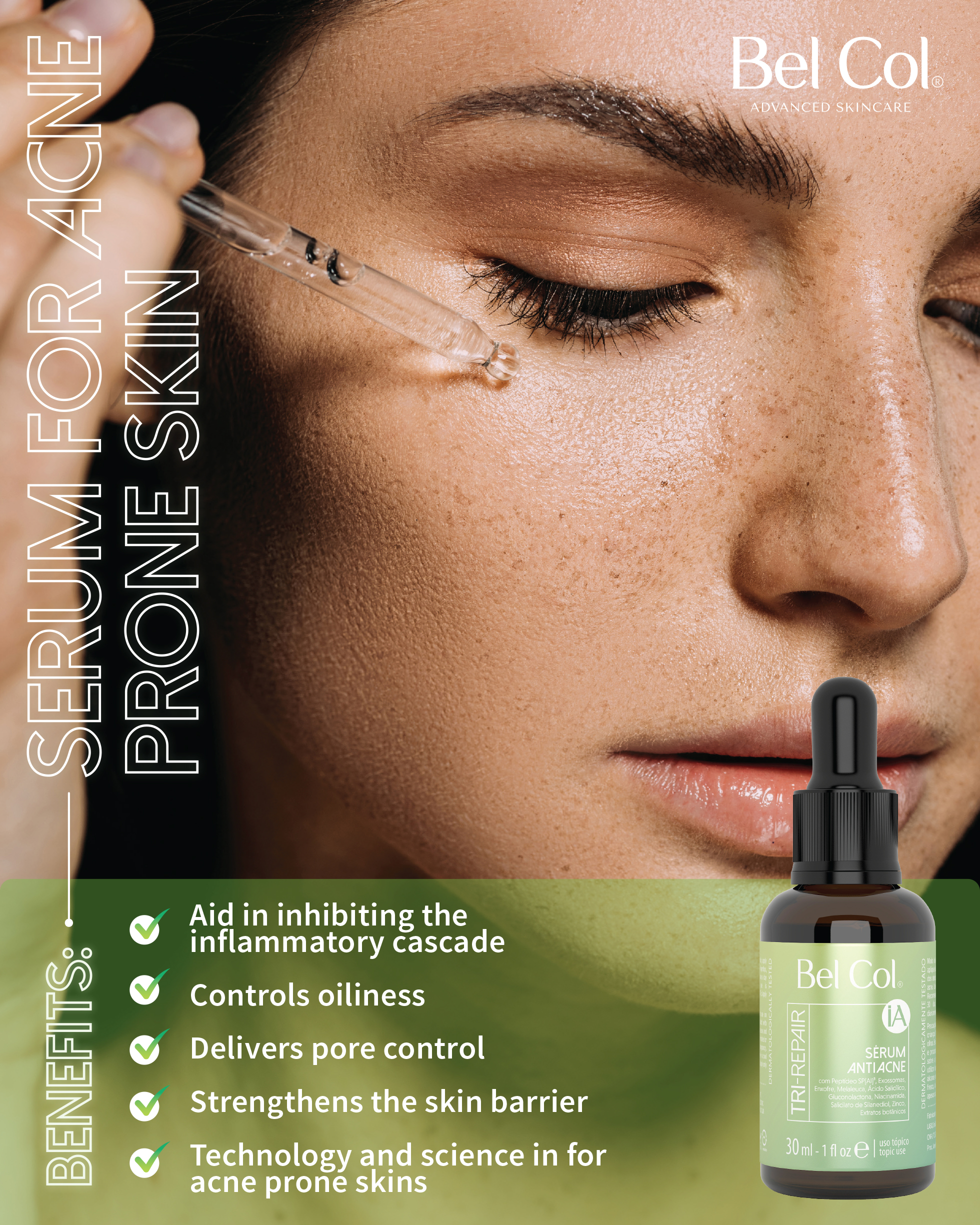 Tri-Repair Serum for acne prone skin 30ml